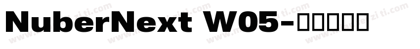 NuberNext W05字体转换
